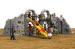 Preschool Kids Climbing Mountain With Climbing Holds Rounded Edge