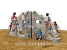 Color Customized Kids Outdoor Climbing Equipment Plastic Grey