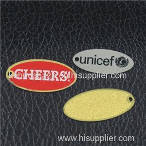 Silk-Screen Printing Metal Jewelry Tag