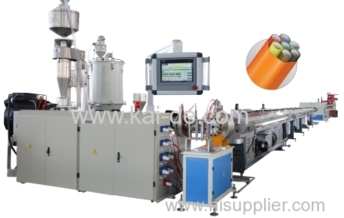 Microducts bundles extrusion machine