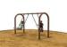 Brown Children Swing Sets For 2 Children Standard Height Small