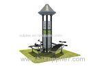 Smalll Black Outdoor Park Gym Equipment With Triple Abdominal Muscle Board