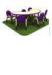 ISO9001 Colorful Baby Table Chair Set Easy To Carry Stackable
