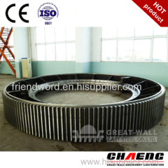 carbon steel cast girth gear for cement plant