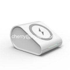 CYSPO Qi Certificated Wireless Charging Stand with 10400 mAh Power Bank