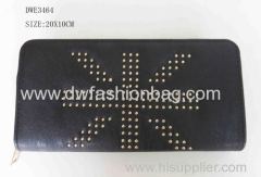 Fashion black PU wallet