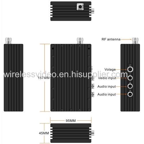 For Drone 100km LOS/NLOS downlink video transmission Transmitter