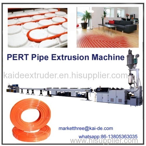 Plastic pipe production line for PERT heating pipe China supplier