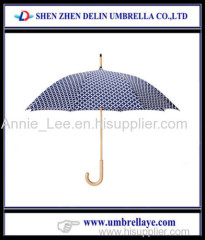 High quality wooden umbrella hot umbrella straight umbrella Customized promotional umbrella full print umbrella straight