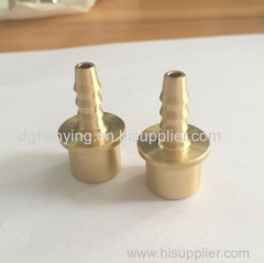 Brass crimp fitting hose barb hose end fitting