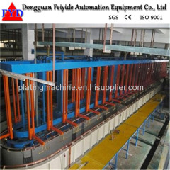 Feiyide Automatic Nickel Rack Electroplating / Plating Production Line for Bathroom Accessory
