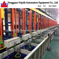 Feiyide Automatic Vertical Lift Zinc Rack Plating Production Line for Bathroom Accessory