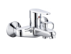 2016 newest wall mounted zinc bathroom bath & shower faucet chrome bath shower mixer