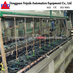 Feiyide Automatic Vertical Lift Zinc Rack Plating Production Line for Zipper Puller