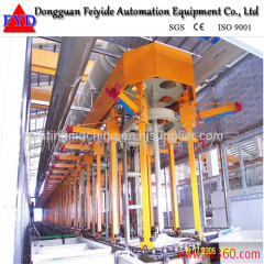 Feiyide Automatic Vertical Lift Nickel Rack Electroplating / Plating Production Line for Shower Head