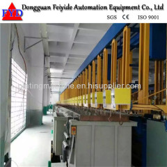 Feiyide Automatic Vertical Lift Nickel Rack Electroplating / Plating Production Line for Shower Head