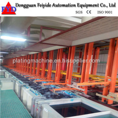 Feiyide Automatic Vertical Lift Copper Rack Electroplating / Plating Production Line for Metal Craft