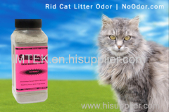 SMELLEZE Eco Cat Litter Odor Removal Additive: 50 lb. Granules Get Poop & Pee Stench Out Safely