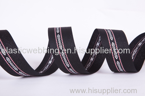 polyester webbing jacquard elastic tape high quality