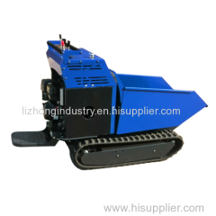 9hp 500kgs load capacity all hydarulic self-loading mini dumper crawler