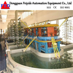 Feiyide Automatic Climbing Copper Rack Electroplating / Plating Production Line for Shower Head