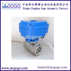 Wholesale mini motorized ball valve 2 way SS electric actuator valve