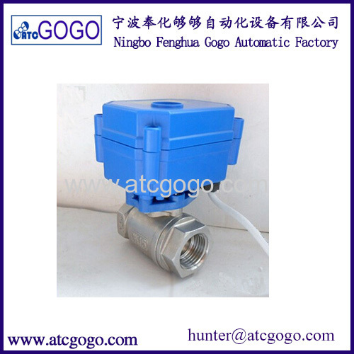 Wholesale mini motorized ball valve 2 way SS electric actuator valve