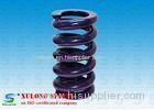 Purple Powder Coated Heavy Machinery Springs / Engineering Springs Compression