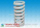 White Plating Customized Elevator Compression Springs Oil Tempered Steel Material