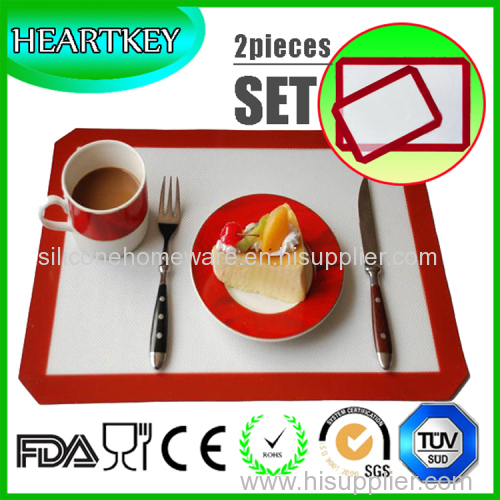Customized silicone pastry mat with measures silicone baking mat professional kitchen tools