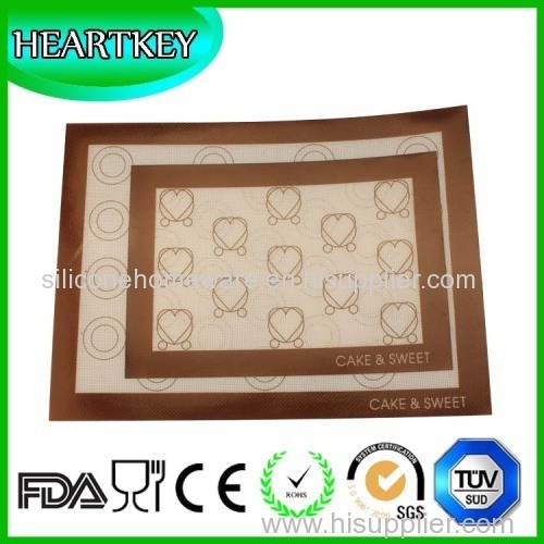 Customized silicone pastry mat with measures silicone baking mat professional kitchen tools 