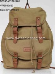 Fashion canvas fabric backpack