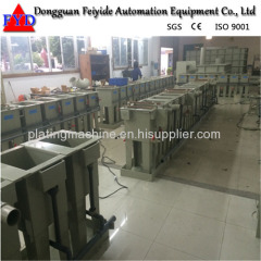 Feiyide Manual Nickel Rack Electroplating / Plating Production Line for Hanges