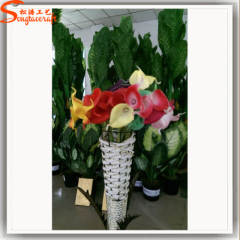 Factory wholesale artificial flower color bouquet pieces a lot fake flowers