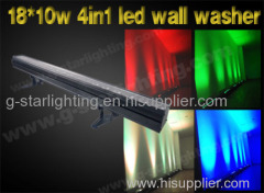 18*10w 4in1 leds single point of control wall washer/ indoor led wall washer
