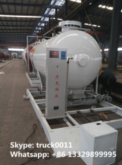 8000L mobile skid lpg gas filling plant for refilling gas cylidners