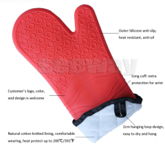 SeeWay silicone waterproof heat resistant oven gloves