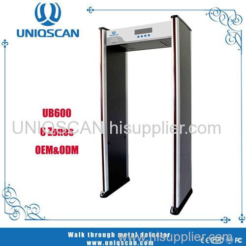 security check equipment walk through metal detector gate used for airport railway station hotels etc