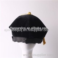 6 Sides-Graduation Doctoral Tam With Gold Bullion Tassel