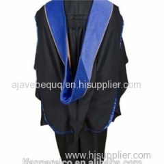 Deluxe Doctoral Hood - PhD Dark Blue/Royal Blue/Gold