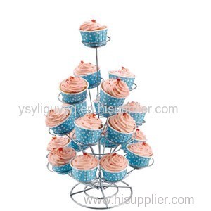 19 Cups Wire Cake Holder With Powder Coating