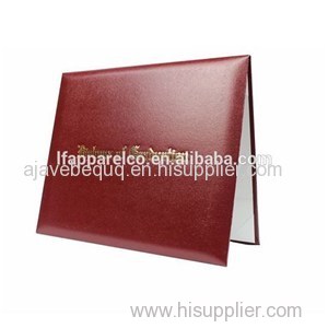 High Quaility Leather Certificate Folder