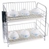 Kitchen Accessories Durable Stainless Steel 2 Tiers Dish Drying Racks