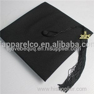 Black Graduation Cap - Matt Polyester