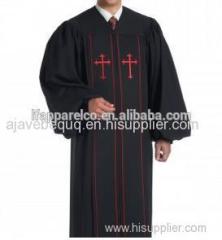 High Quality Wholesale Custom Cleric Clergy Robes-Black/Red