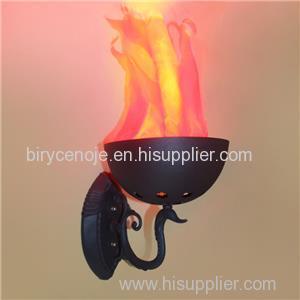 10W MAGPIE SHAPE SILK EFFECT WALL FLAME LIGHT