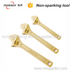 Non Sparking Tools Adjustable Wrench Spanner