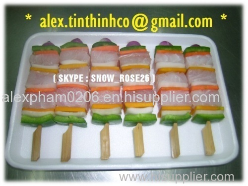 Frozen Seafood Salmon Skewer / Seafood Mix