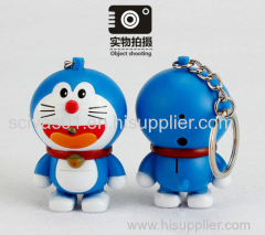 LED Doraemon Sound Keychain