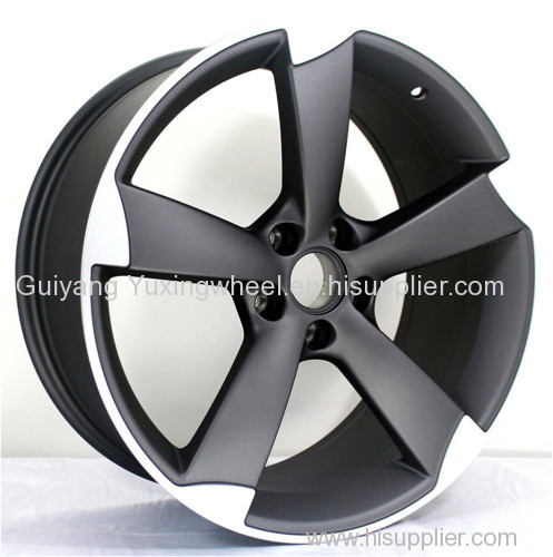 glossy&black alloy wheel rim for cars